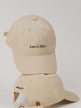 Merit 'Less is More' Cream Baseball Cap NWOT